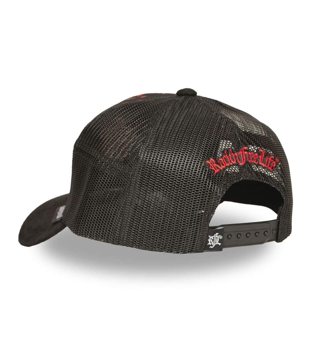 Casquette trucker imprimée avec filet et logo brodé Sakura Waves Rock'n Free Life-5
