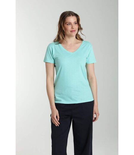 Tee Shirt Col V Manches Courtes Femme Maddy Cabage() | Gerard Pasquier Avec Col-v | Gerard Pasquier