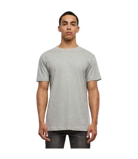 T-shirt Basique À Col Rond Pour Hommes Gris Chiné Build Your Brand