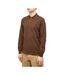 Polo Manches Longues Motif/style Col À Double Rayure Homme Noir Marron Jaune Fred Perry-3