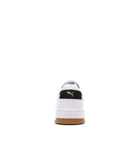 Baskets blanches homme puma court classic lux