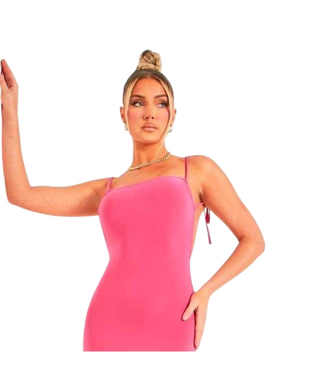 Robe Longue Femme Rose Missy Empire-2