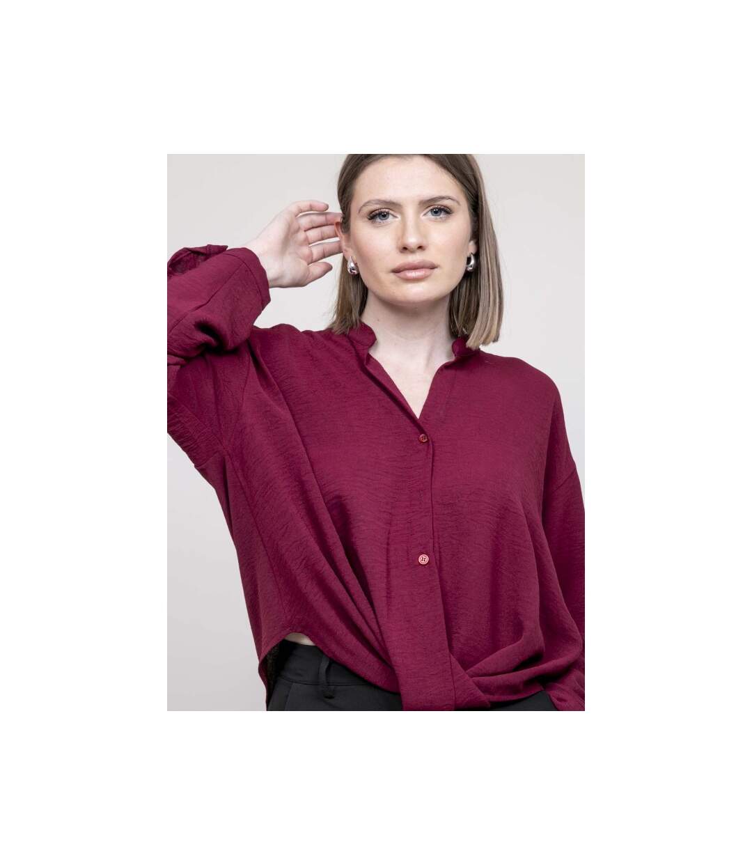 Chemise croisée devant en bas ODACRE - Dona X Lisa-3