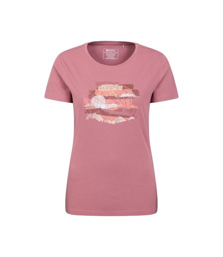 Mountain Warehouse Womens/Ladies Landscape Natural T-Shirt (Dark Pink) - UTMW2352