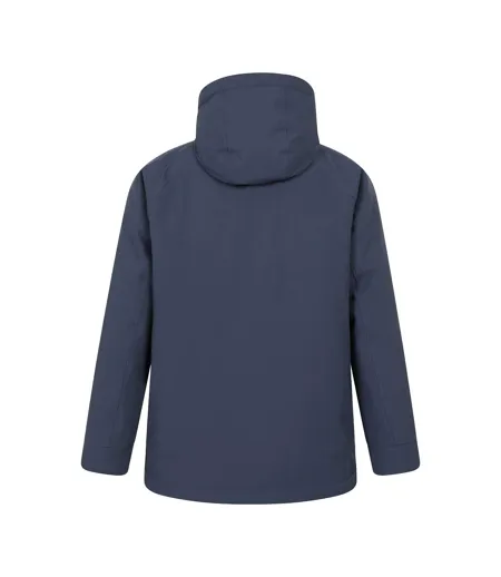 Womens/ladies Chestnut Waterproof Padded Jacket Navy Mountain Warehouse