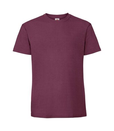 Fruit Of The Loom Mens Ringspun Premium T-Shirt (Burgundy) - UTPC3033