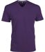 T-shirt manches courtes col V - K357 - violet - homme