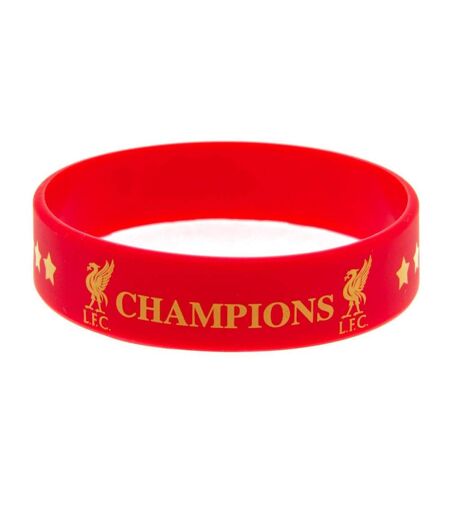 Liverpool FC Champions Of Europe Silicone Wristband (Red) (One Size)
