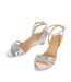 Good For The Sole Womens/Ladies Angelina Wide Wedge Sandals (Silver) - UTDP2521