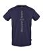 T-shirt Motif/style Logo Vertical Homme Bleu Marine Aquascutum-1