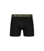 Pack of 3  Mens knightling pka boxer shorts  green/black Crosshatch