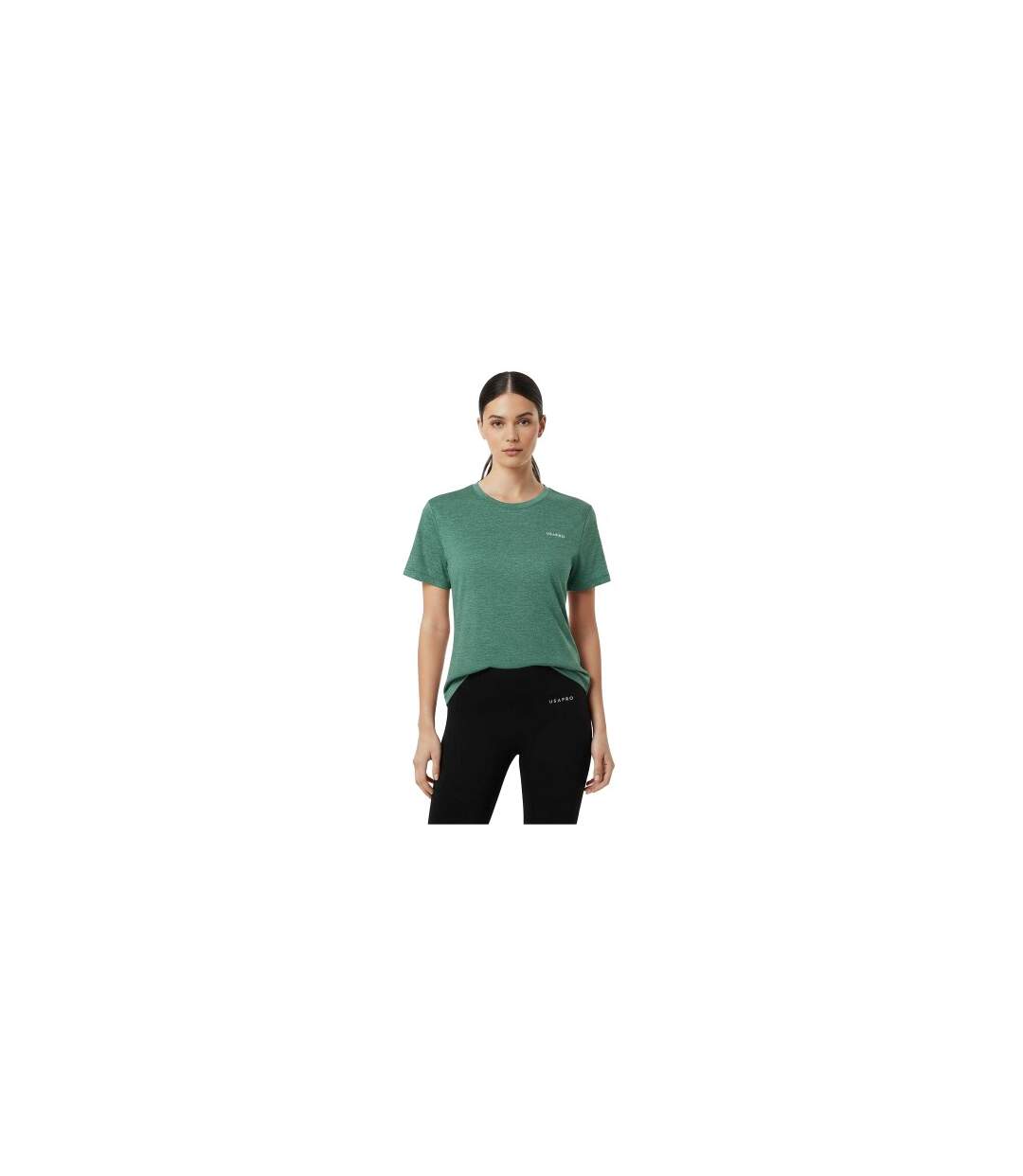 Womens/ladies Tech C Polyester T-shirt Forest Green USA Pro-1