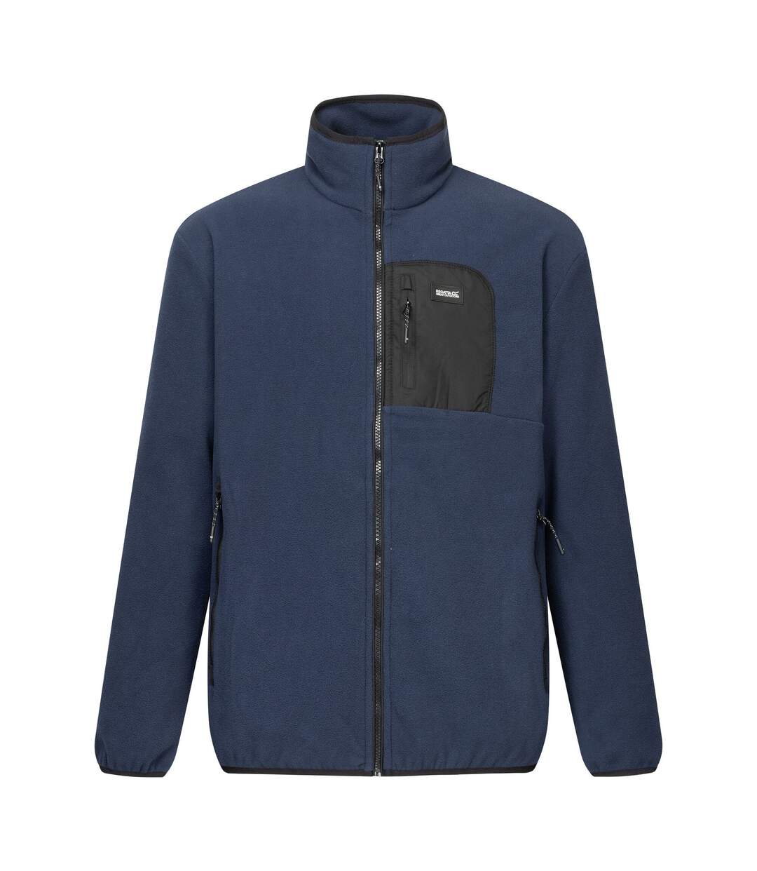 Veste Polaire À Col Montant Motif/style Détail Contrasté Frankie Homme Bleu Marine Noir Regatta-2