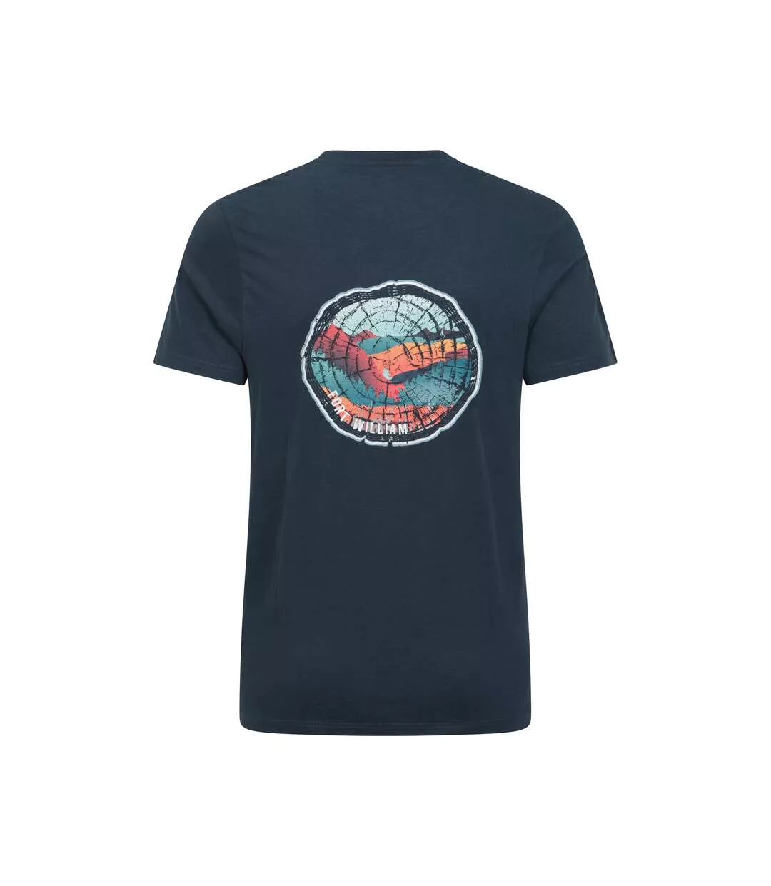 T-shirt Fort William Homme Bleu Foncé Mountain Warehouse-2