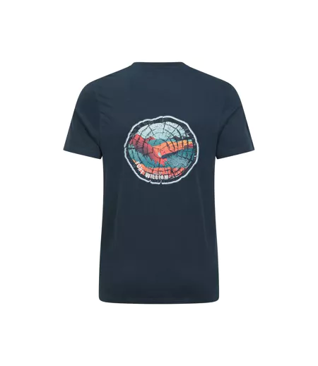 T-shirt Fort William Homme Bleu Foncé Mountain Warehouse