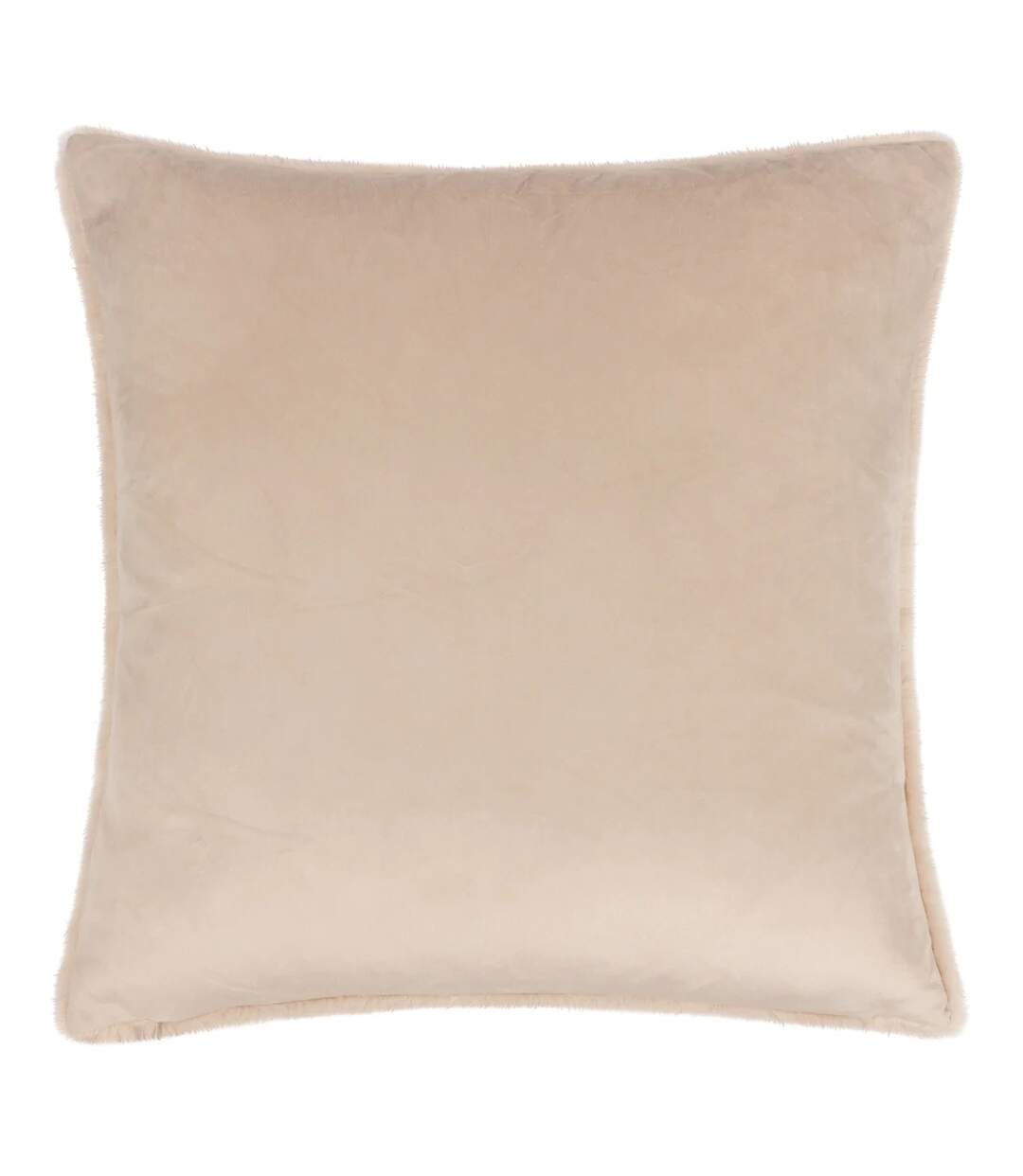 Stanza faux fur cushion cover 55cm x 55cm brulee Paoletti