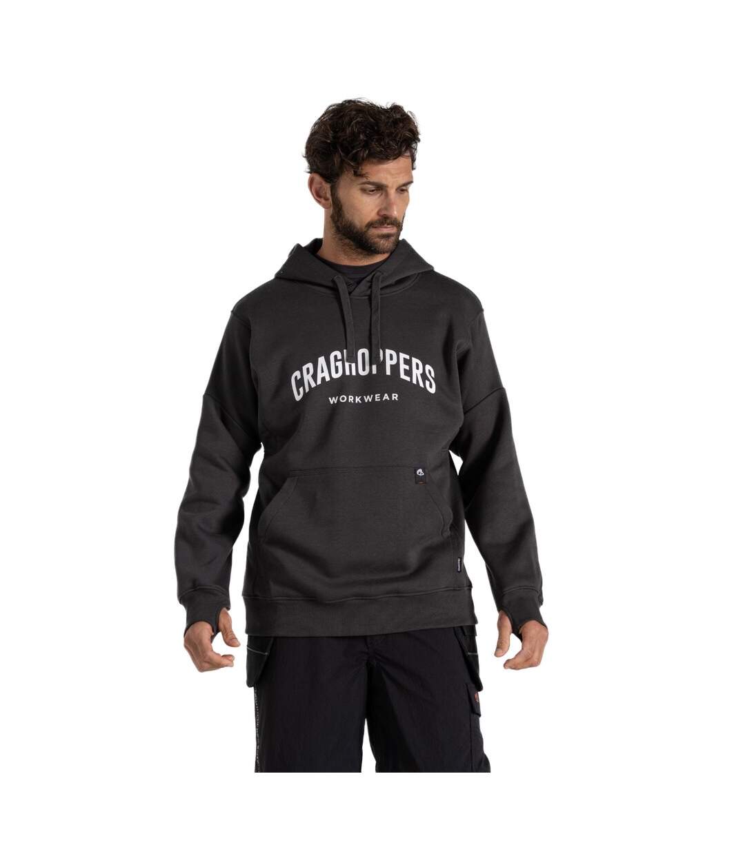 Sweat à capuche workwear oulston homme gris Craghoppers-1