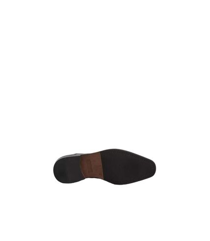 Debenhams Mens Filton Leather Wing Tip Derby Shoes (Dark Brown) - UTDH6190