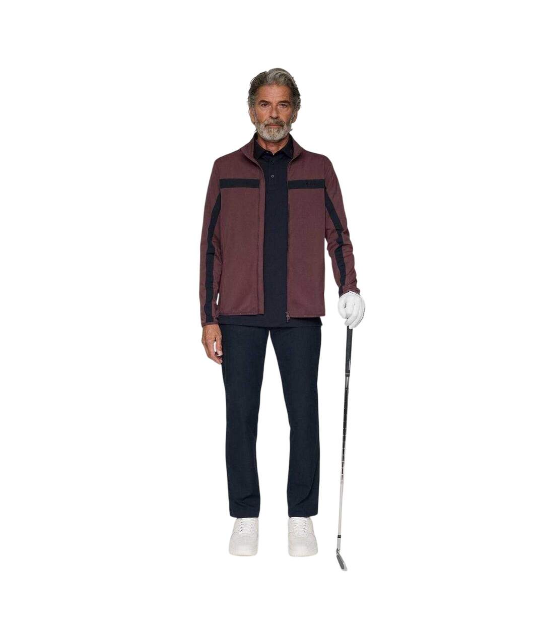 Mens Jarvis Logo Track Jacket Berry J.Lindeberg-4