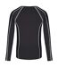 Great outdoors mens beru base layer shirt ash/black Regatta