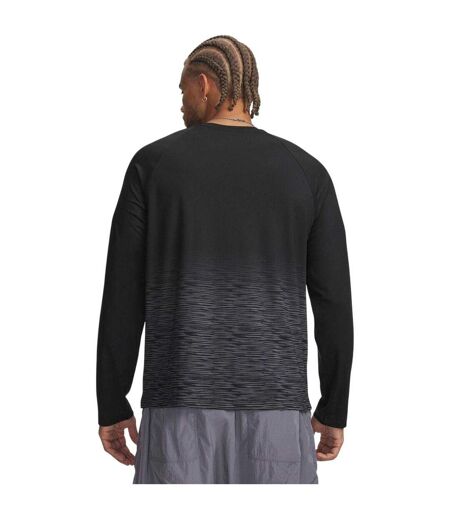 T-shirt Manches Longues Hoops Homme Noir Gris Under Armour