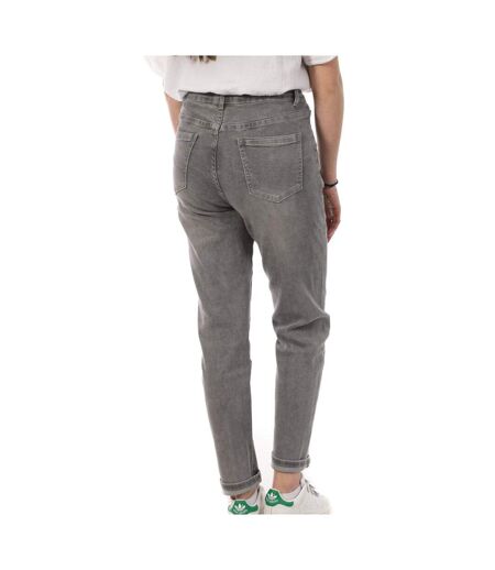 Jean Mom Fit Gris Femme Monday Premium LW-347 - L