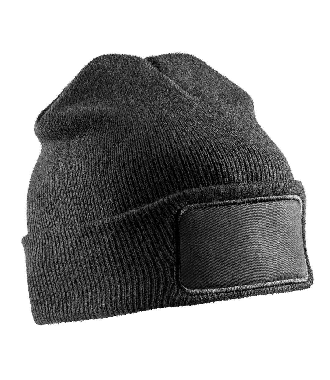 Unisex adult thinsulate printable winter beanie black Result-1