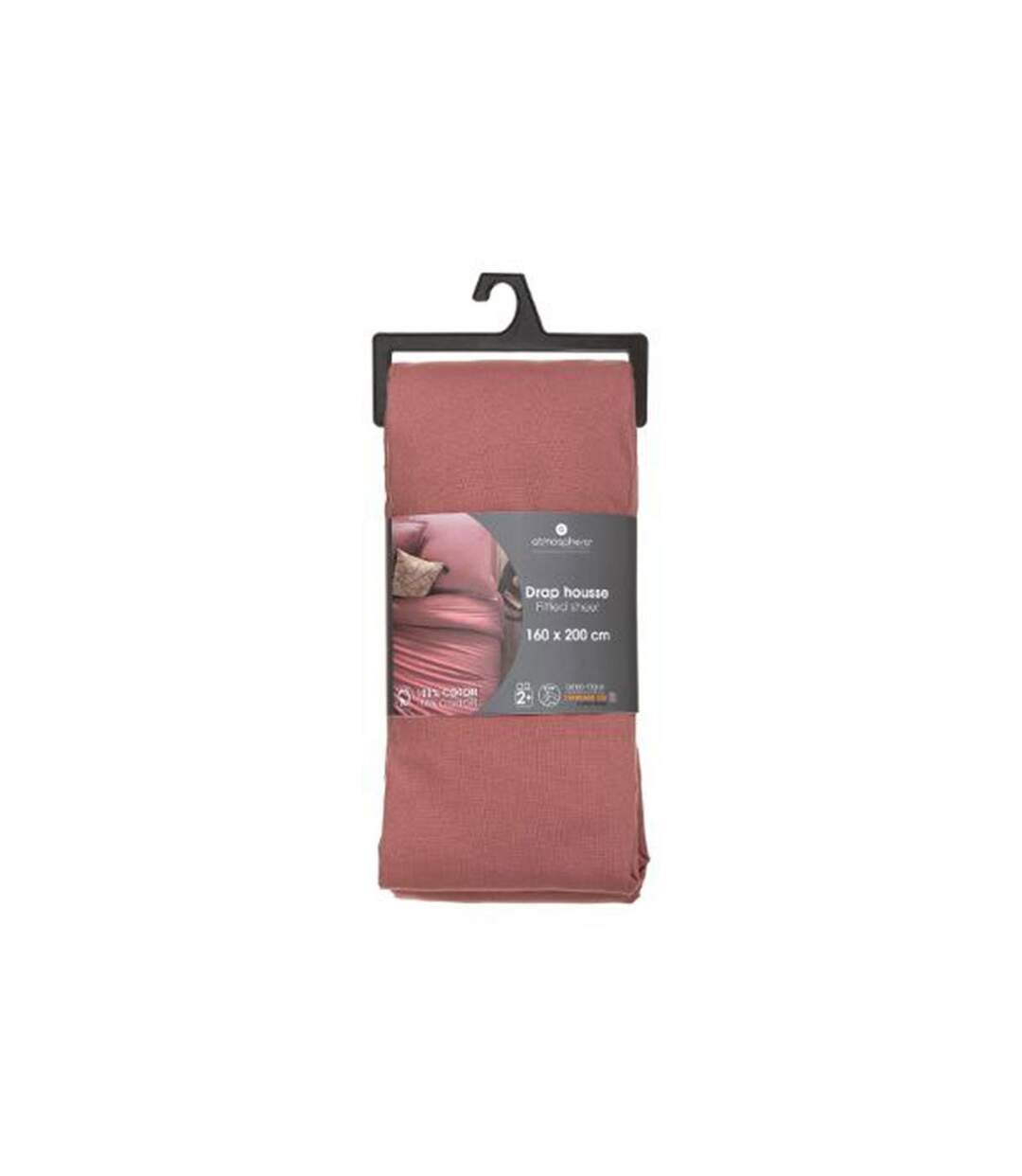 Drap Housse Intérieur 160x200cm Blush-3