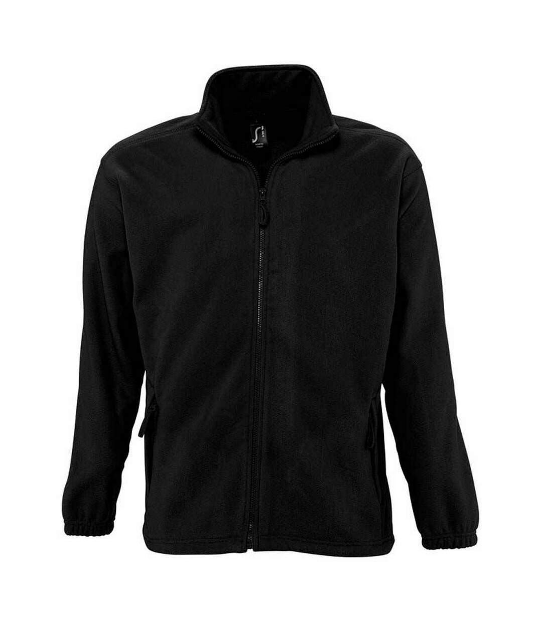 Unisex Adult North Fleece Jacket Black SOLS-1