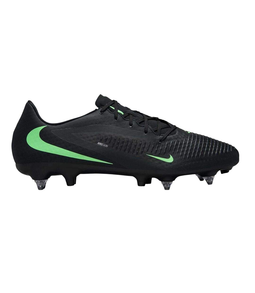 Mens Phantom 6 Low Academy Soft Ground Football Boots Black Green Nike-1