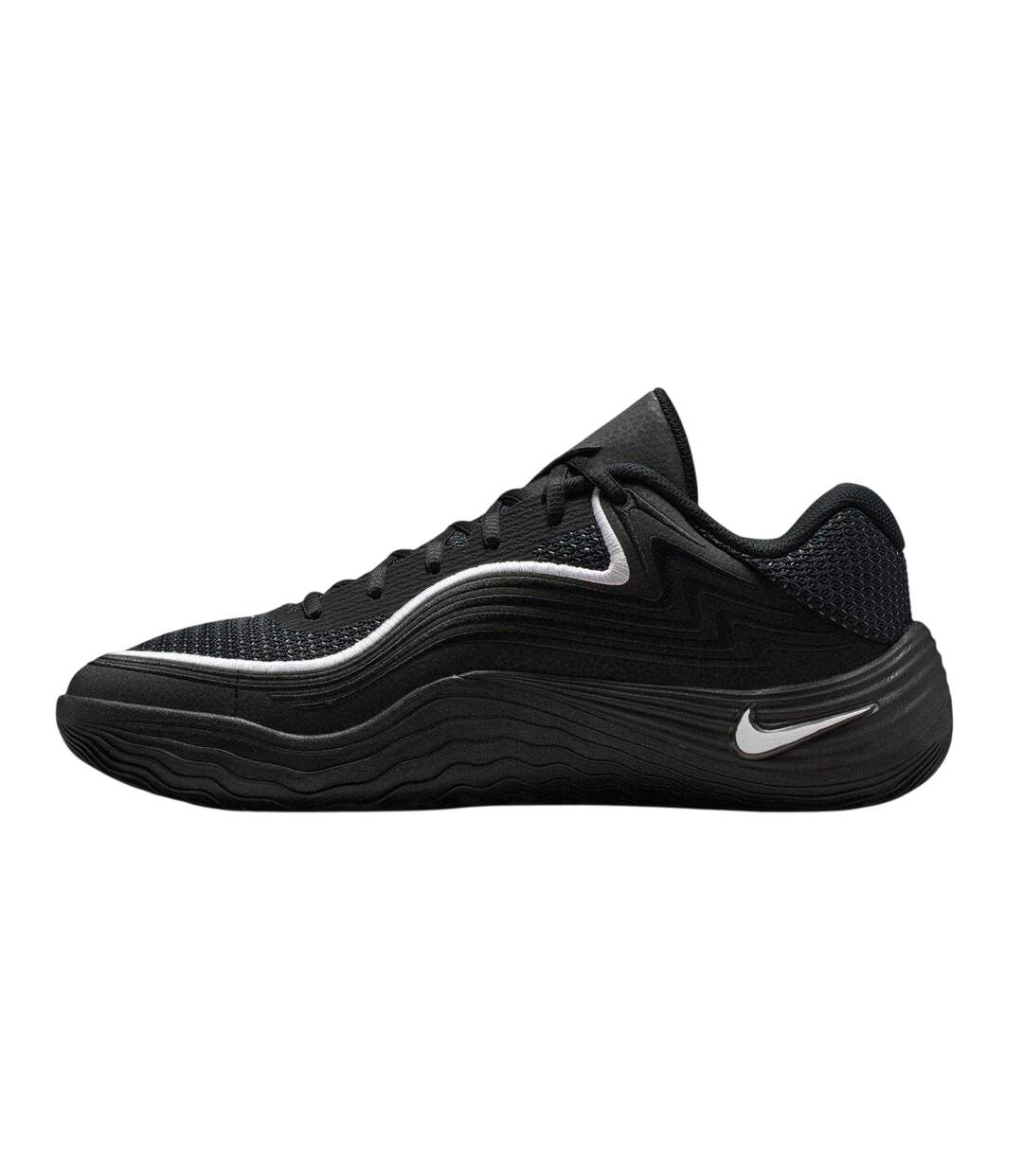 Mens Logo Basketball Shoes Black White Nike-3