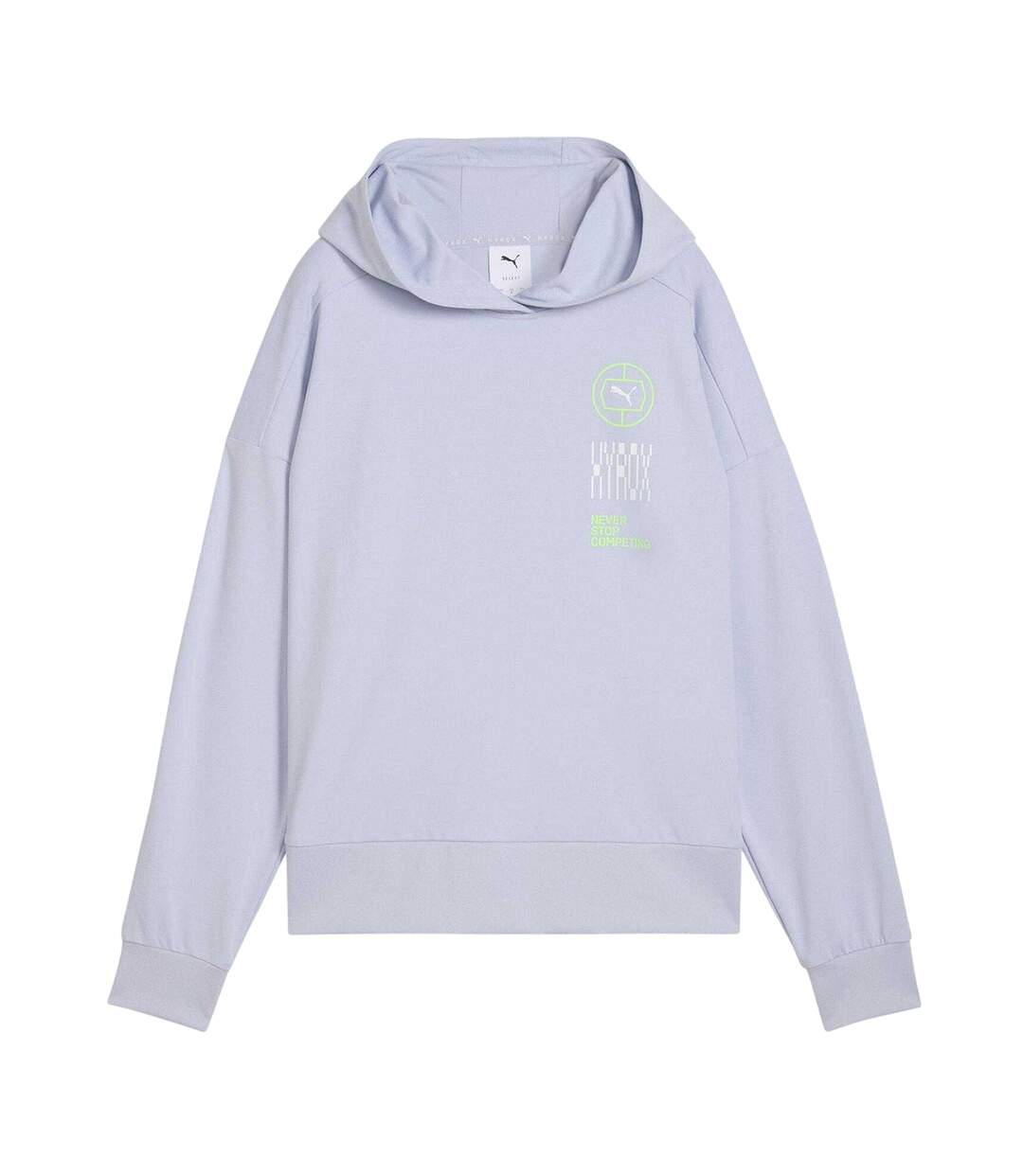 Womens/ladies Hyrox Graphic Print Hoodie Stormy Weather Puma-2