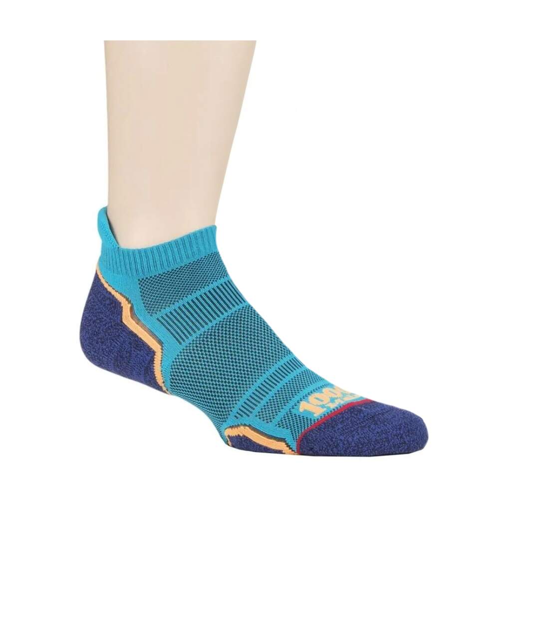 Chaussettes run homme bleu sarcelle / bleu marine 1000 Mile 1000 Mile