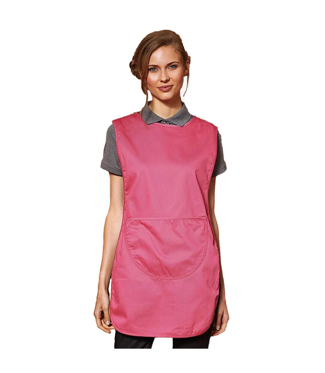 Premier Ladies/Womens Pocket Tabard / Workwear (Pack of 2) (Fuchsia) (UTRW7031)-2