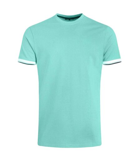 Mens danville pique t-shirt aqua marine Weird Fish
