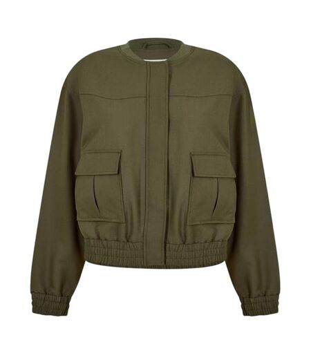 Blouson Aviateur Femme Kaki Foncé Jack Wills
