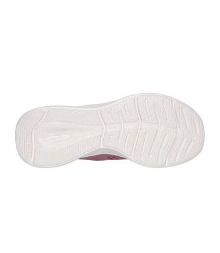 Womens/ladies Skech-lite Pro Natural Trainers Dark Mauve Skechers