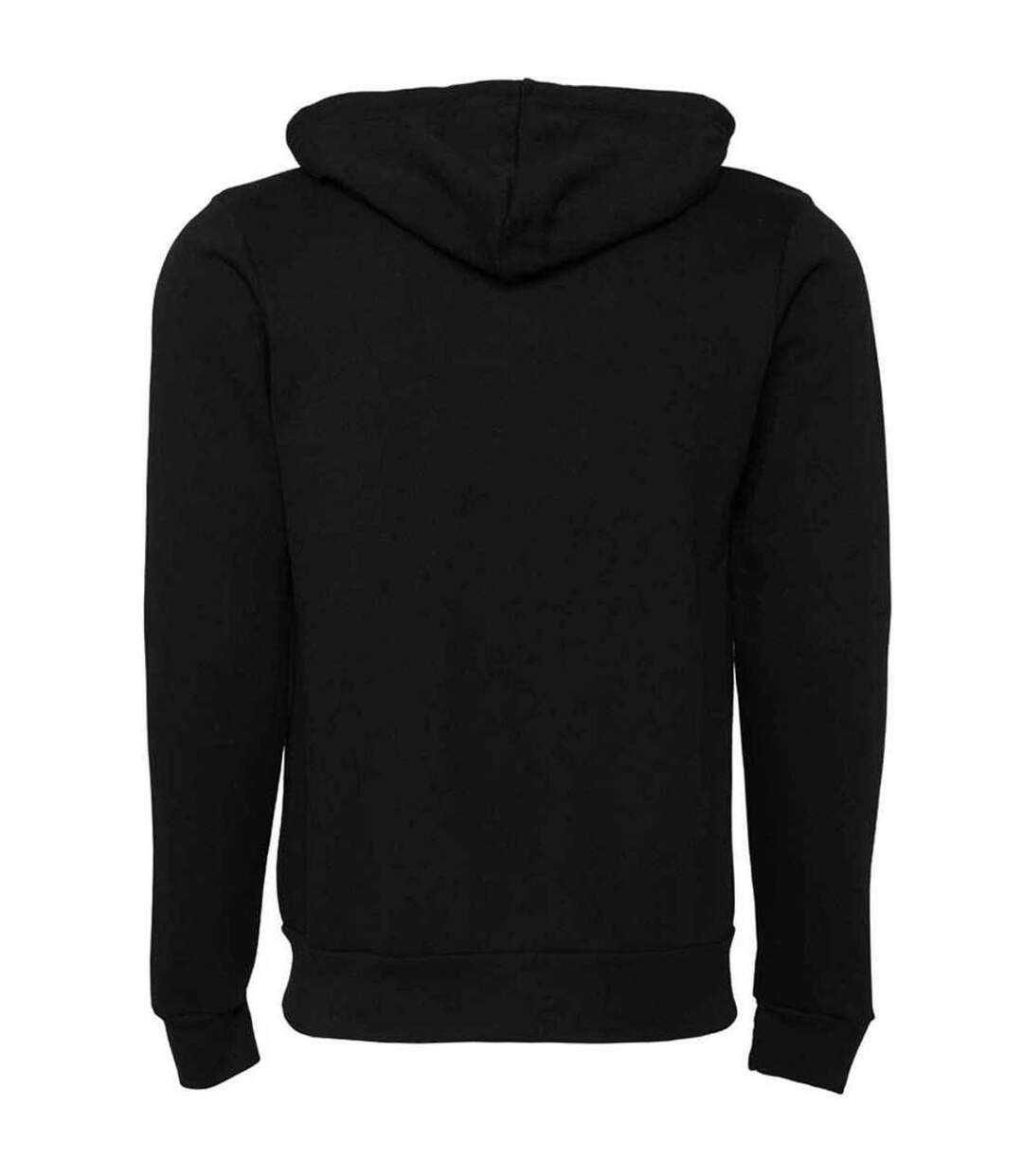 Sweat à capuche zippé en polycoton unisexe pour adultes dtg noir Bella + Canvas-2