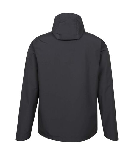 Mens hill packable waterproof jacket black Mountain Warehouse