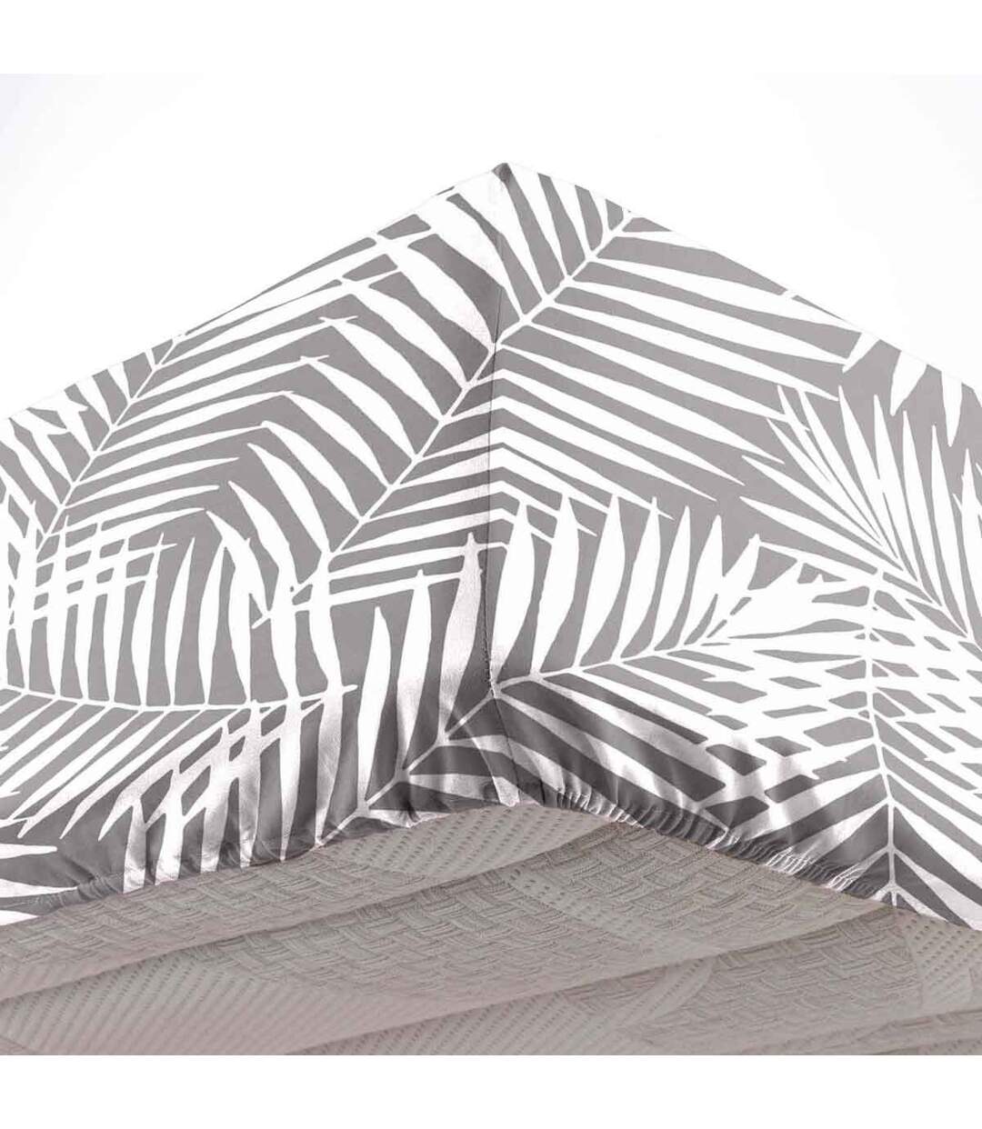 Drap Housse en Coton Botania 160x200cm Gris-1