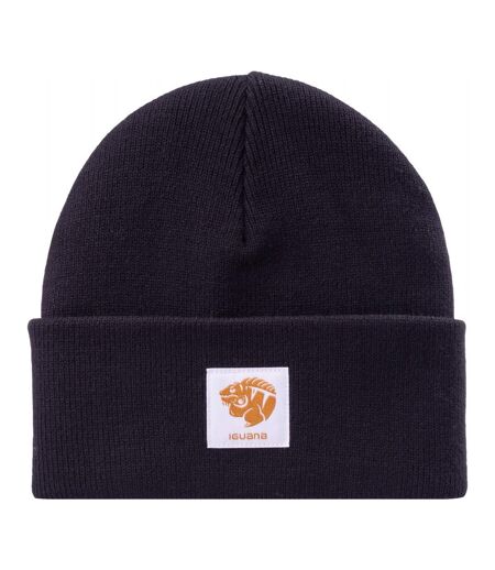 Unisex Adult Audrey Acrylic Beanie Black Iguana