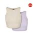 Pack Of 2  Womens/ladies Ribbed Crop Top  Soft Seagrass Lilac Urban Classics-1