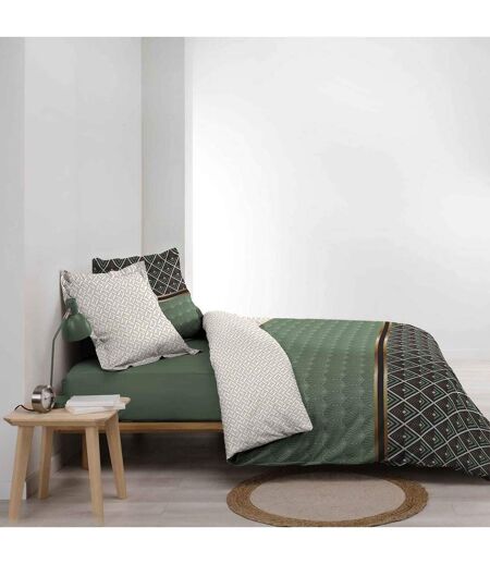 Parure de Lit 3 Pièces Belor 260x240cm Vert