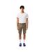 Mens Bermuda Stretch Slim Shorts Khaki Green Lacoste-1