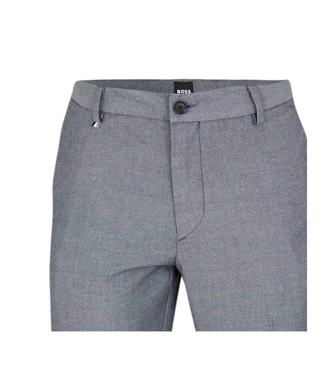 Pantalon Motif/style Uni Kane Homme Bleu Foncé Boss-3
