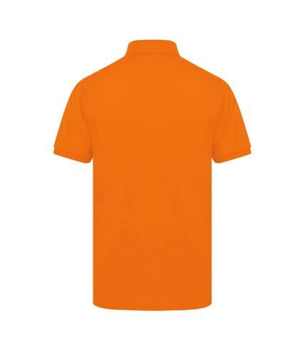 Polo à manches courtes homme orange Henbury