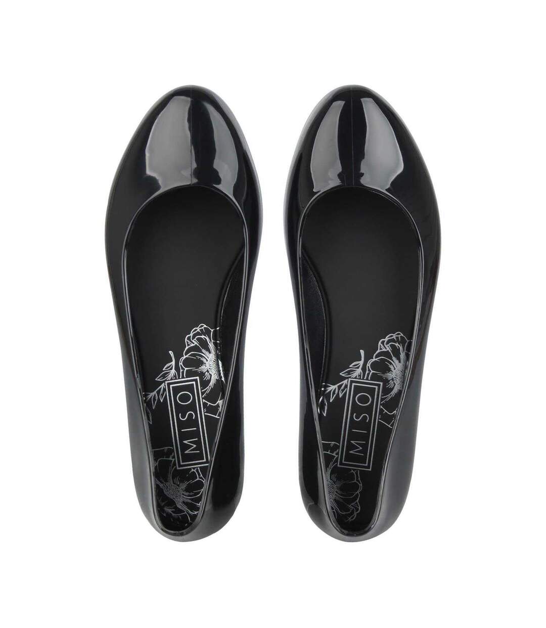 Ballerines Jelly Femme Noir Verni Miso-4