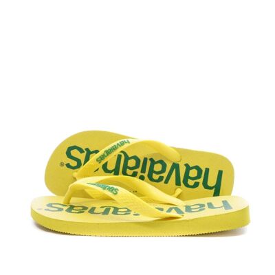 Tongs Jaune Mixte Havaianas Top Logomania Awlab - 35/36