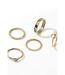 5 Pcs Set Golden Bohemian Vintage Tribal Metallic Fashion Fingers Rings