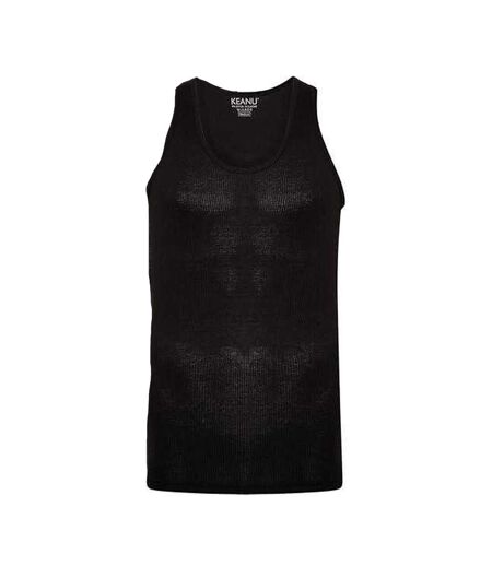 Débardeurs Motif/style Côtelé Homme Noir Keanu